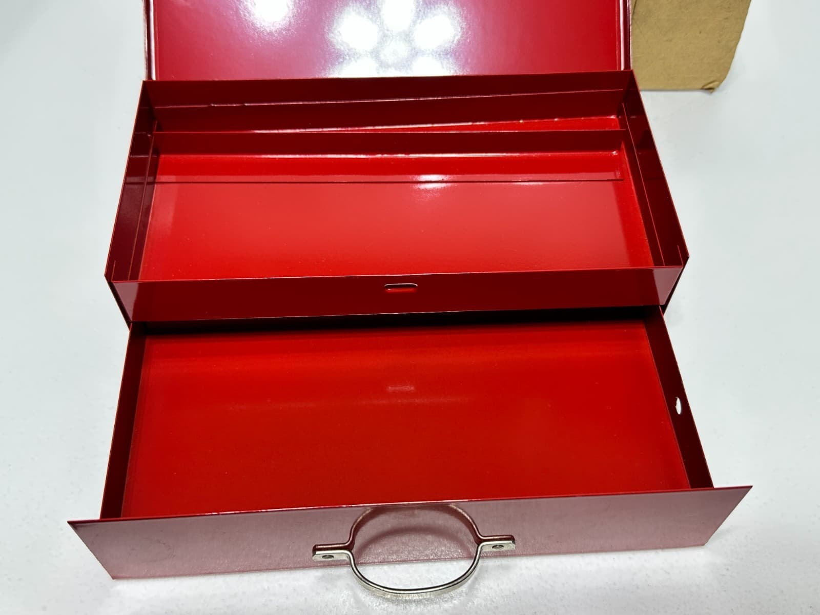 MAC Tools USA (RARE NOS) Mini Red Socket Tool Box Case w/ Single Sliding Drawer 5