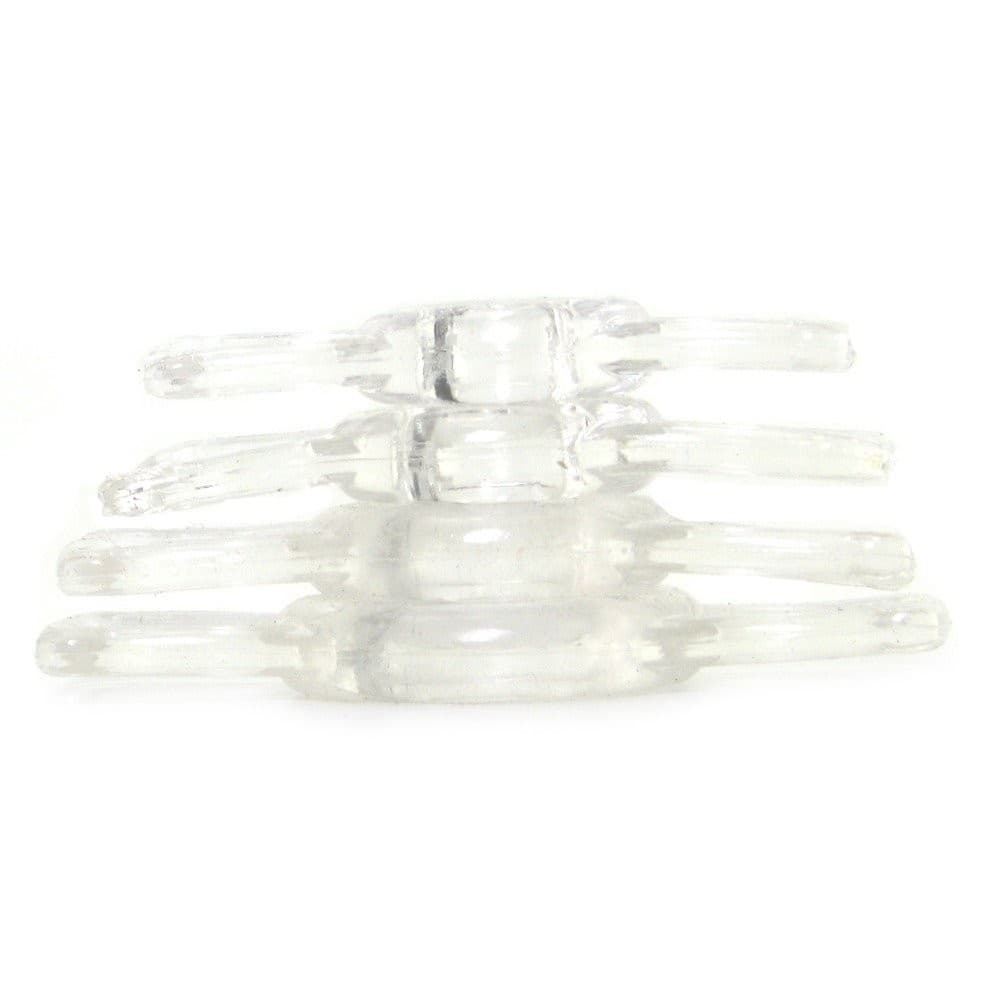 Clear Cock Ring Set 4 Male Penis Erection Enhancer Prolong Delay 6