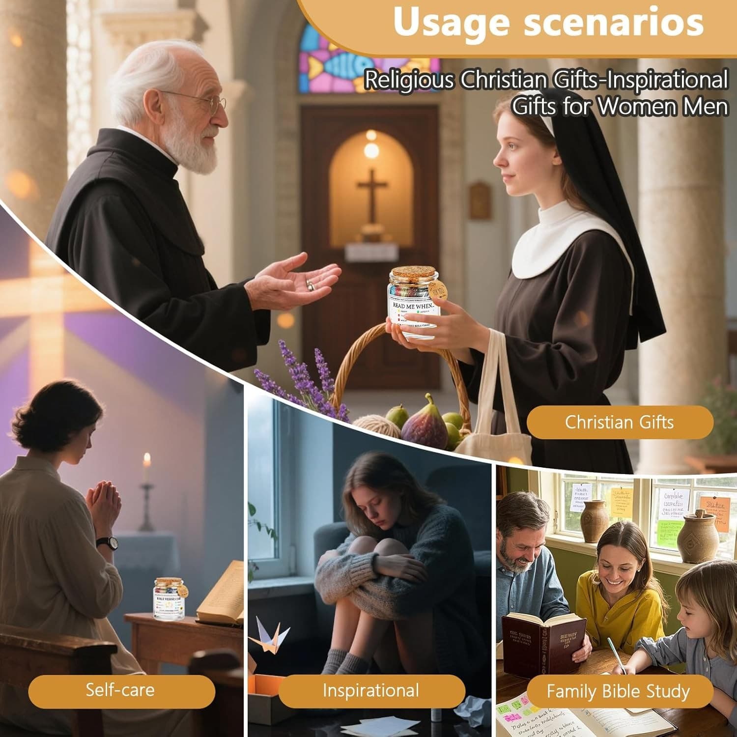 Prayer Jar, Bible Verse Cards, Christian Gift for Graduation 5