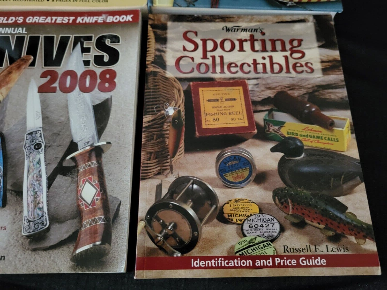 4-FISHING LURES TACKLE-KNIVES-HUNTING COLLECTIBLE PRICE GUIDE BOOKS-REFERENCE 4
