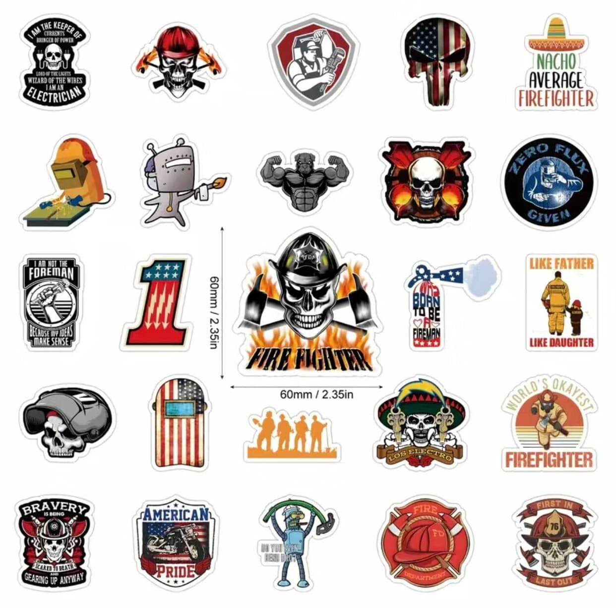 150pcs Funny Hard Hat Stickers For Tool Box Helmet Vinyl Decals for Men Lot Bomb 4