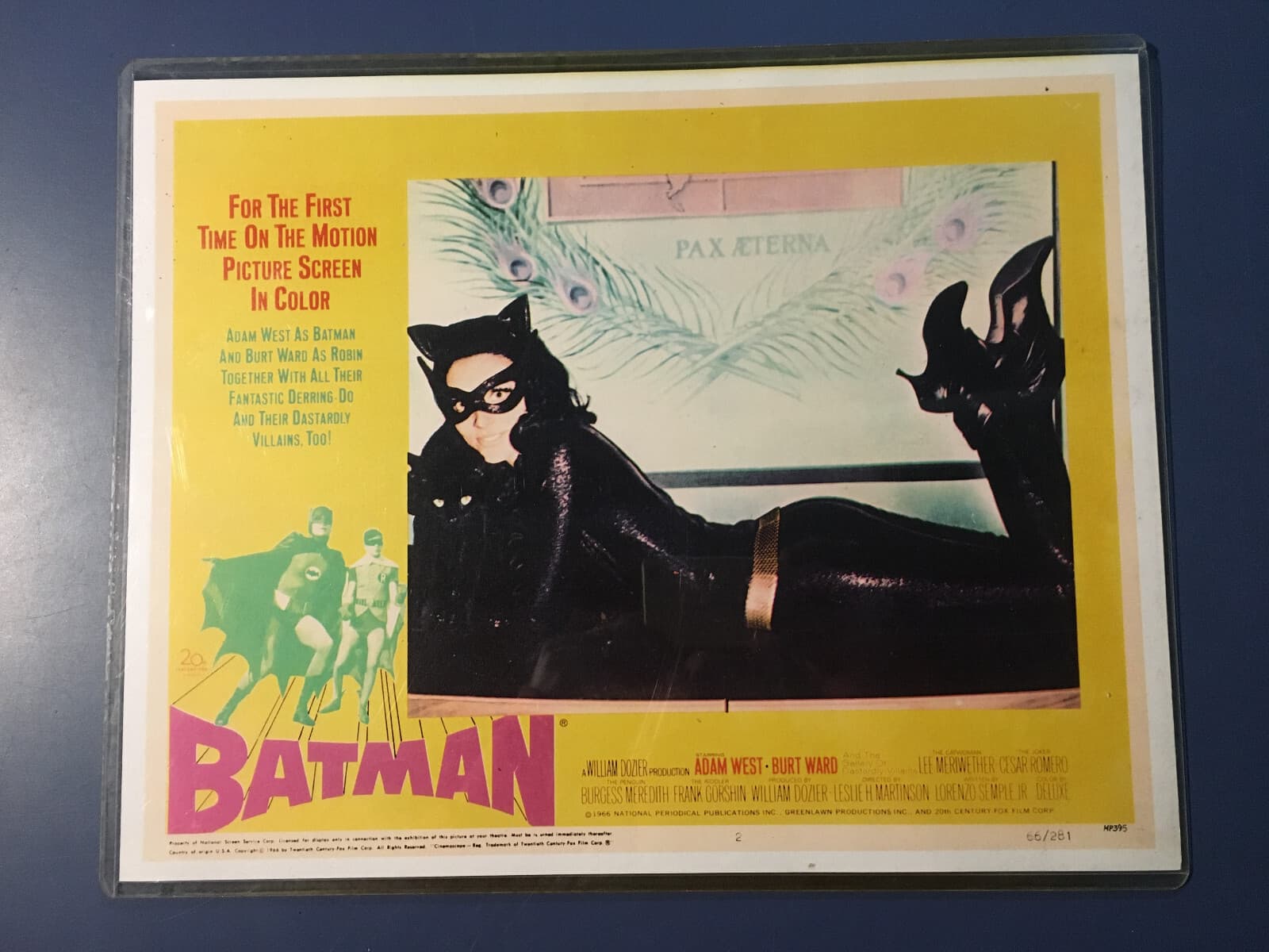 Batman 1966 Movie Lobby Card Featuring Lee Meriwether as Catwoman