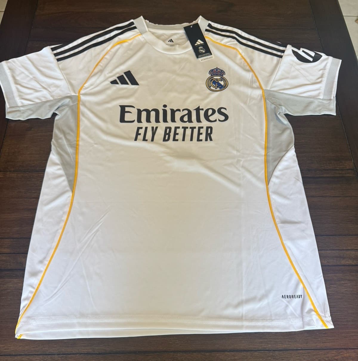 Autographed/Signed Vini Vinicius Jr. Real Madrid White Soccer Jersey Proof w/COA 5