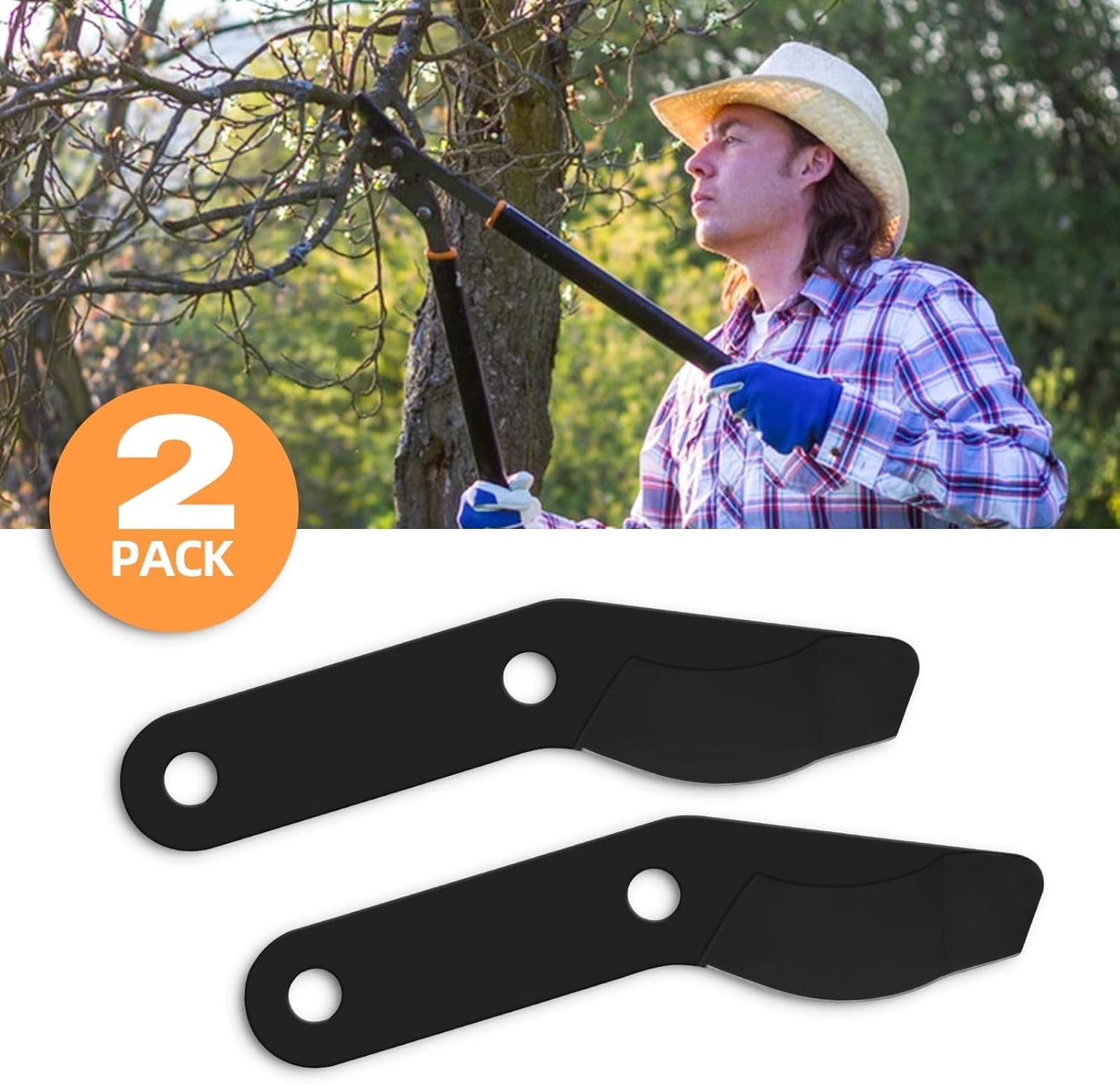 2 PCS Steel Blade for Fiskars 32" PowerGear 2 - Large Blade for Fiskars Garde... 6