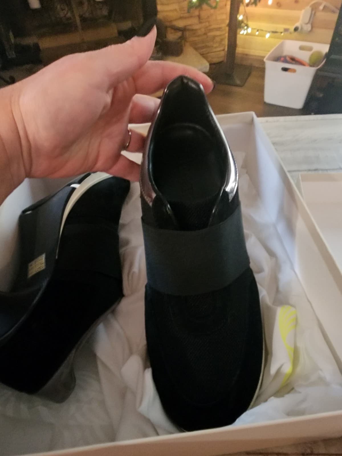 SNEEX Black And Silver Size 10 6