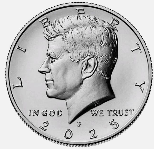 2025 P D Kennedy JFK Half Dollars -TWO (2) COINS SET - 50 cents 2
