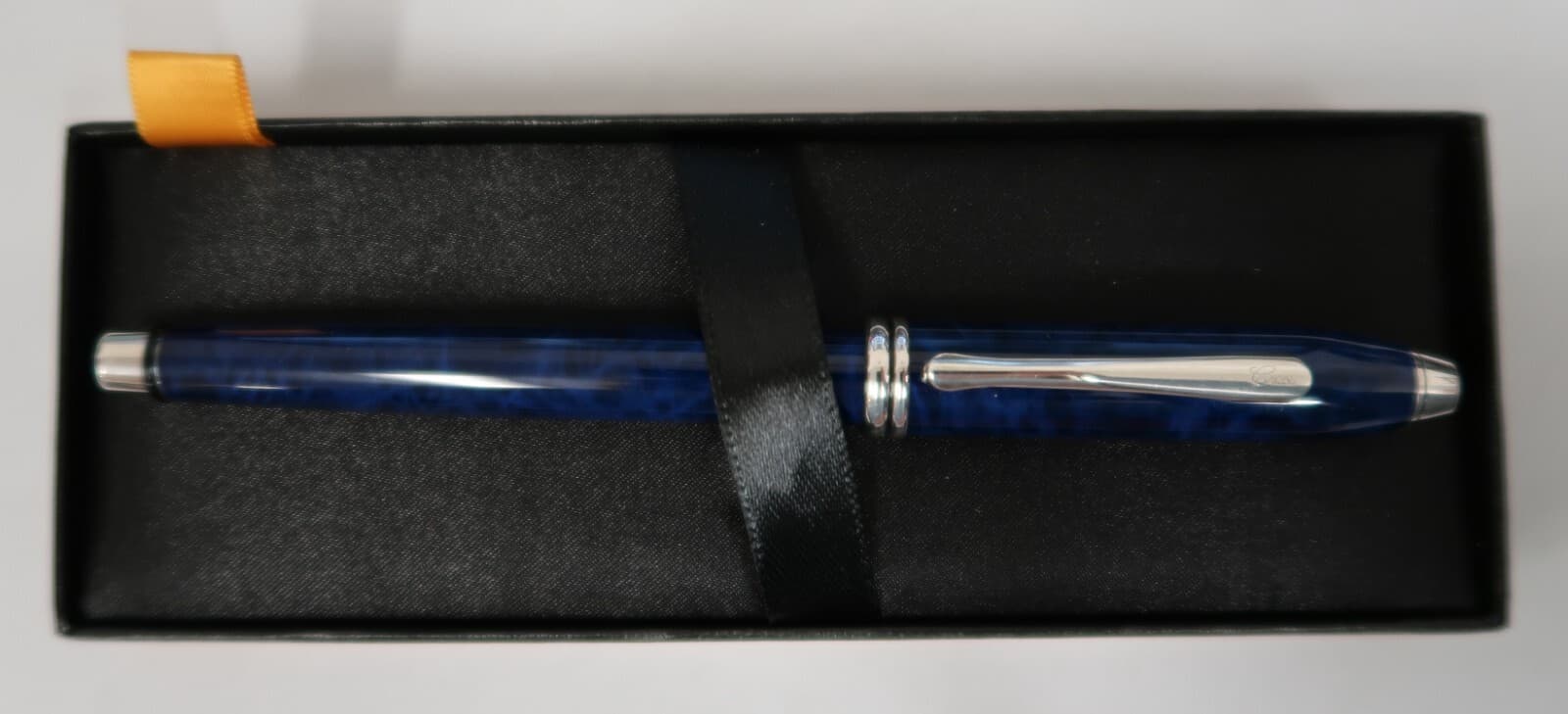 Cross Townsend Rollerball Pen Midnight Blue & Silver Made In USA New In Bx 592-1 2