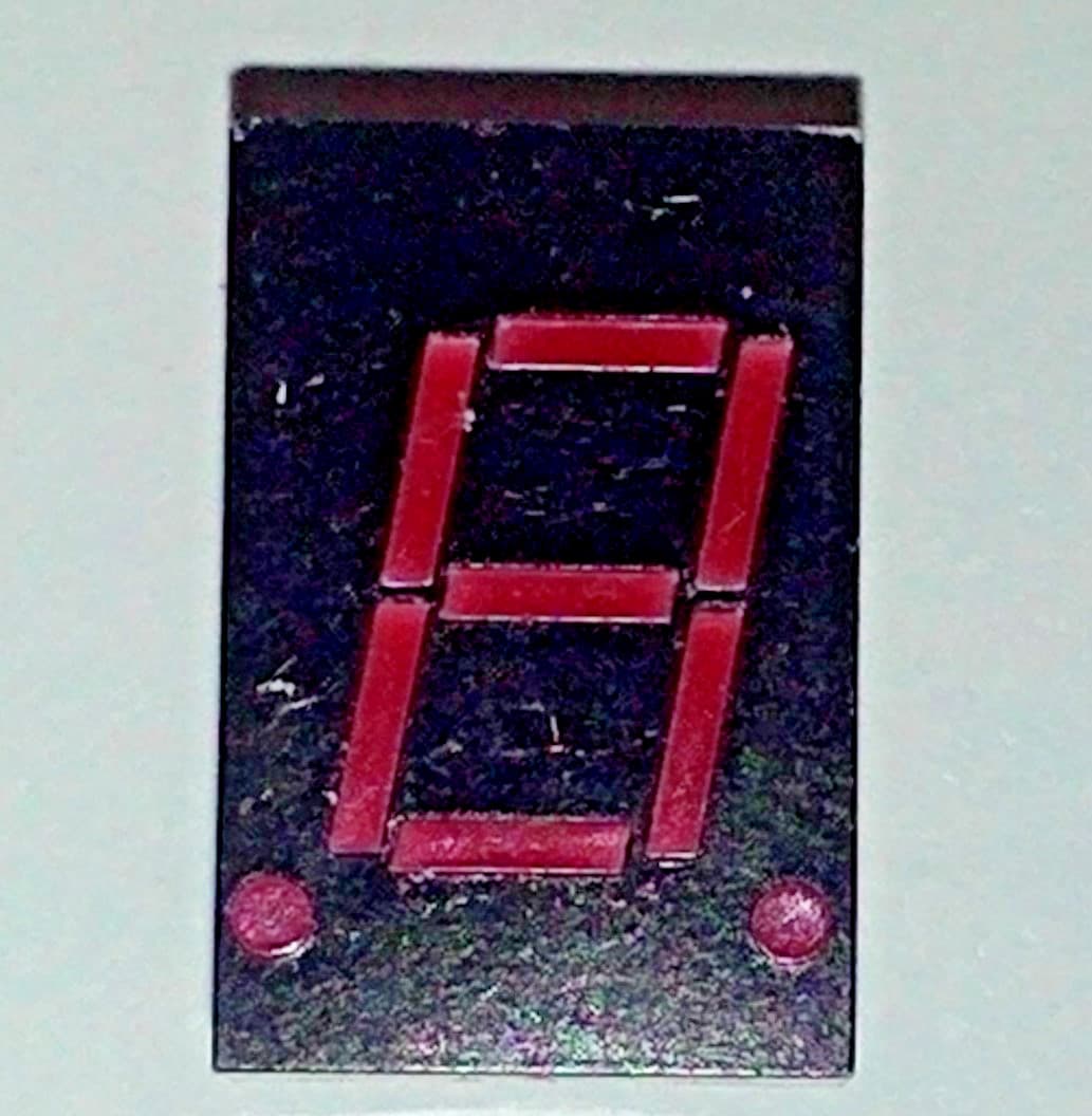 Original Cobra 2000 2000GTL Red 1-Digit Channel Display LED 7-Segment CC 2