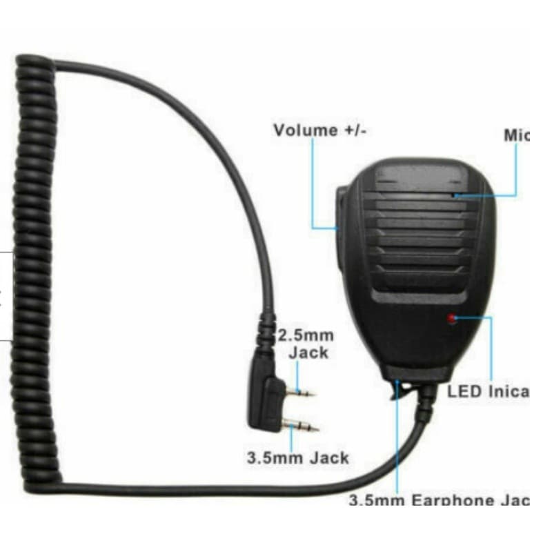 Speaker Microphone PTT For Baofeng UV-82L UV-5R Walkie Talkie Two-Way Radio 4
