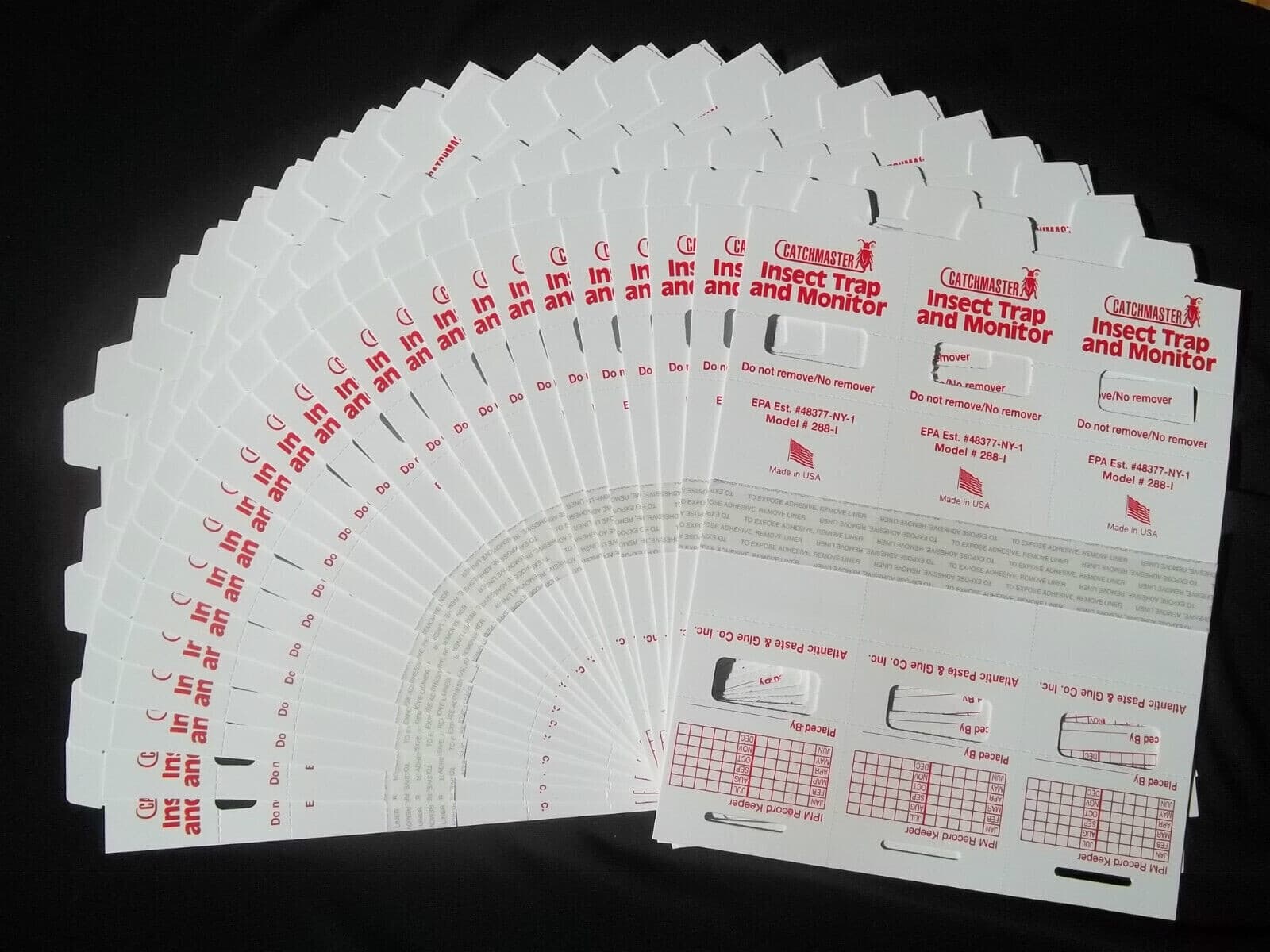 36 Catchmaster 288i Spider Insect Control Sticky Glue Boards ~108 Monitor Traps 3