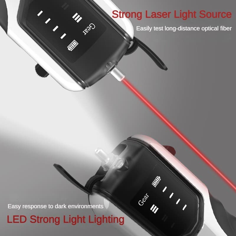 15KM Fiber Optic Pen Optical Red Light Laser Sticker Network Cable Tester VFL 2