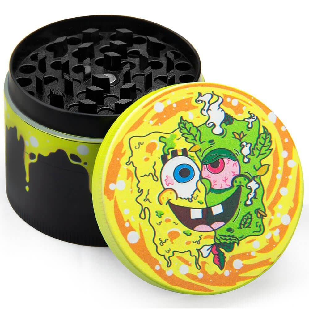 Spongebob Grinder Crusher 4-Layer50mm Herb & Tobacco Grinder Alloy Metal 2