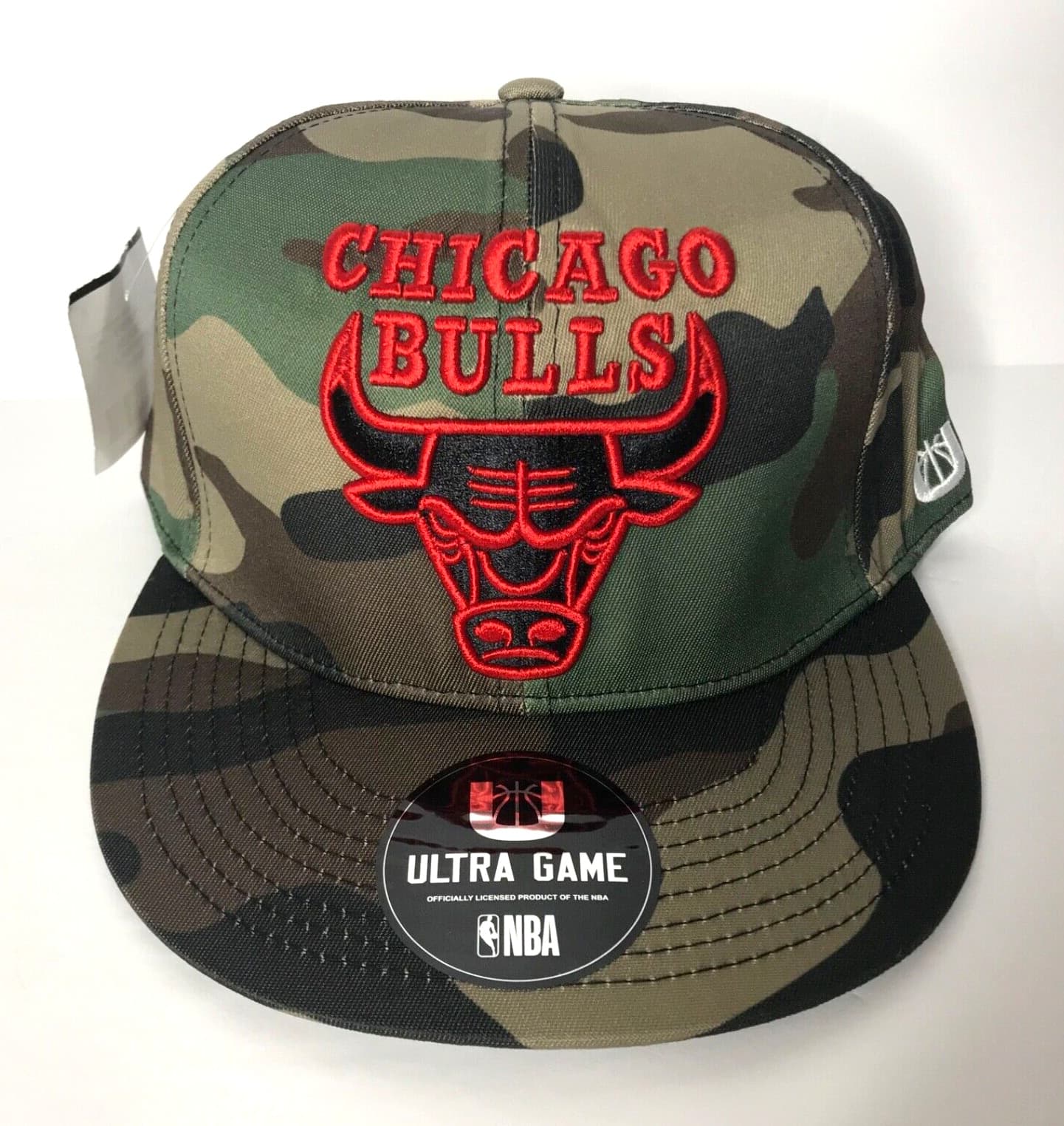 Chicago Bulls Camouflage Snapback Hat Cap / New /NBA Ultra Game