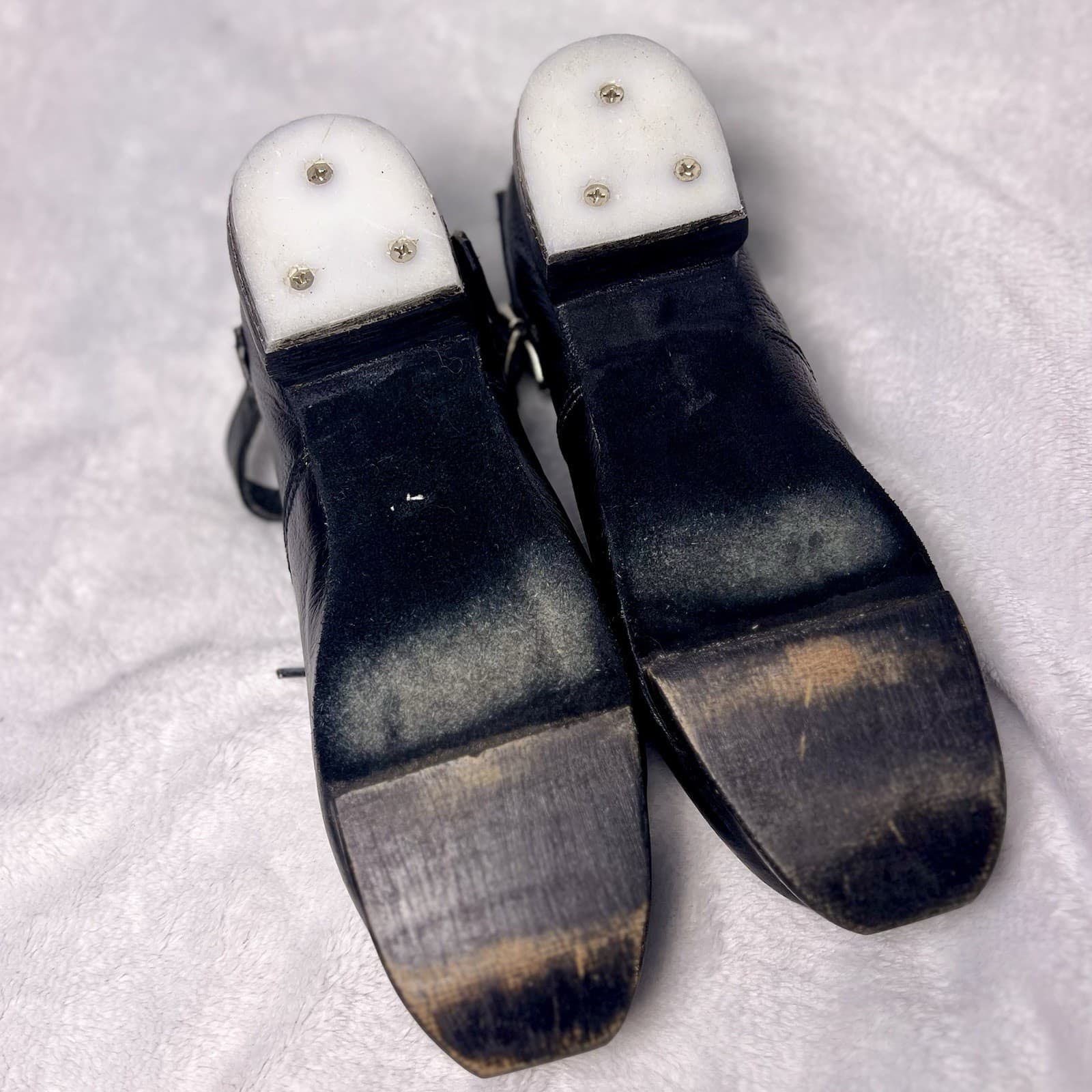 Unbranded Traditional Irish River Dance Heeled Shoes Genuine Leather size 9.5 4