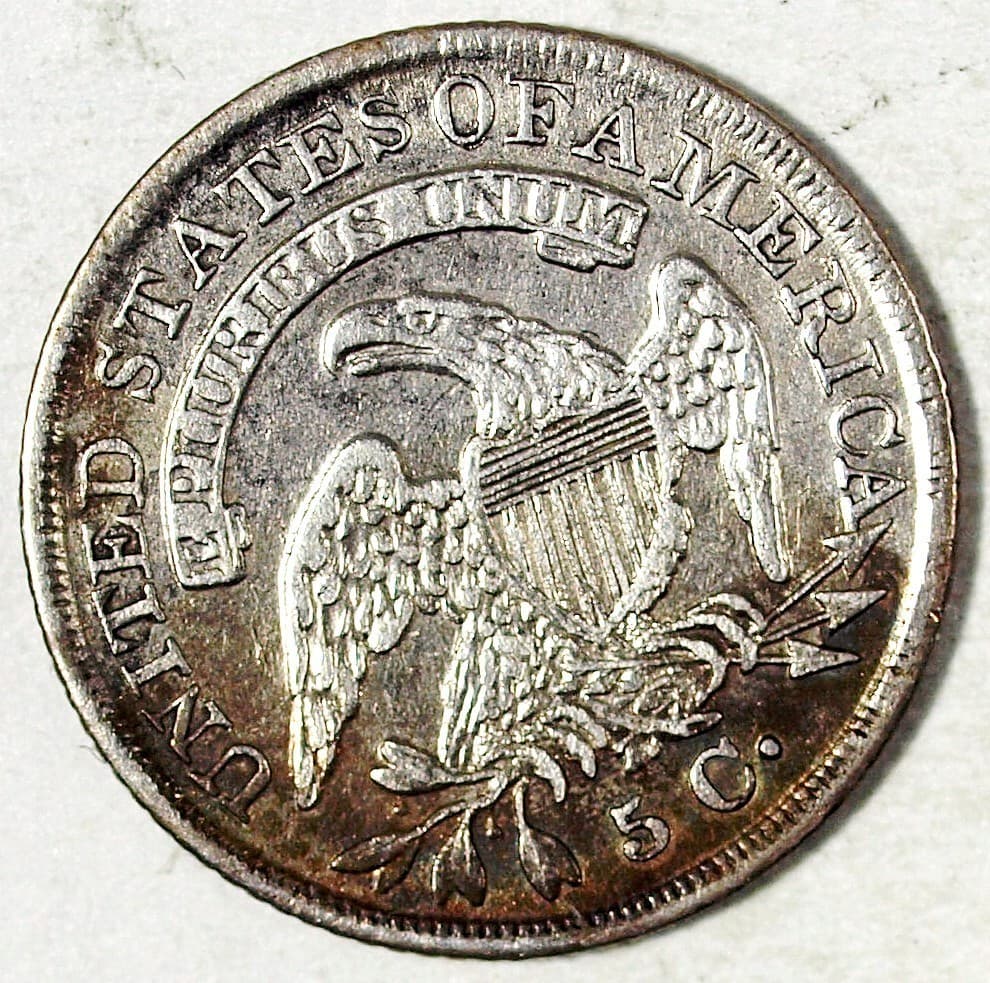 1836 Capped Bust Silver Half Dime ☆☆ Circulated ☆☆ Obverse Die Crack 311 3