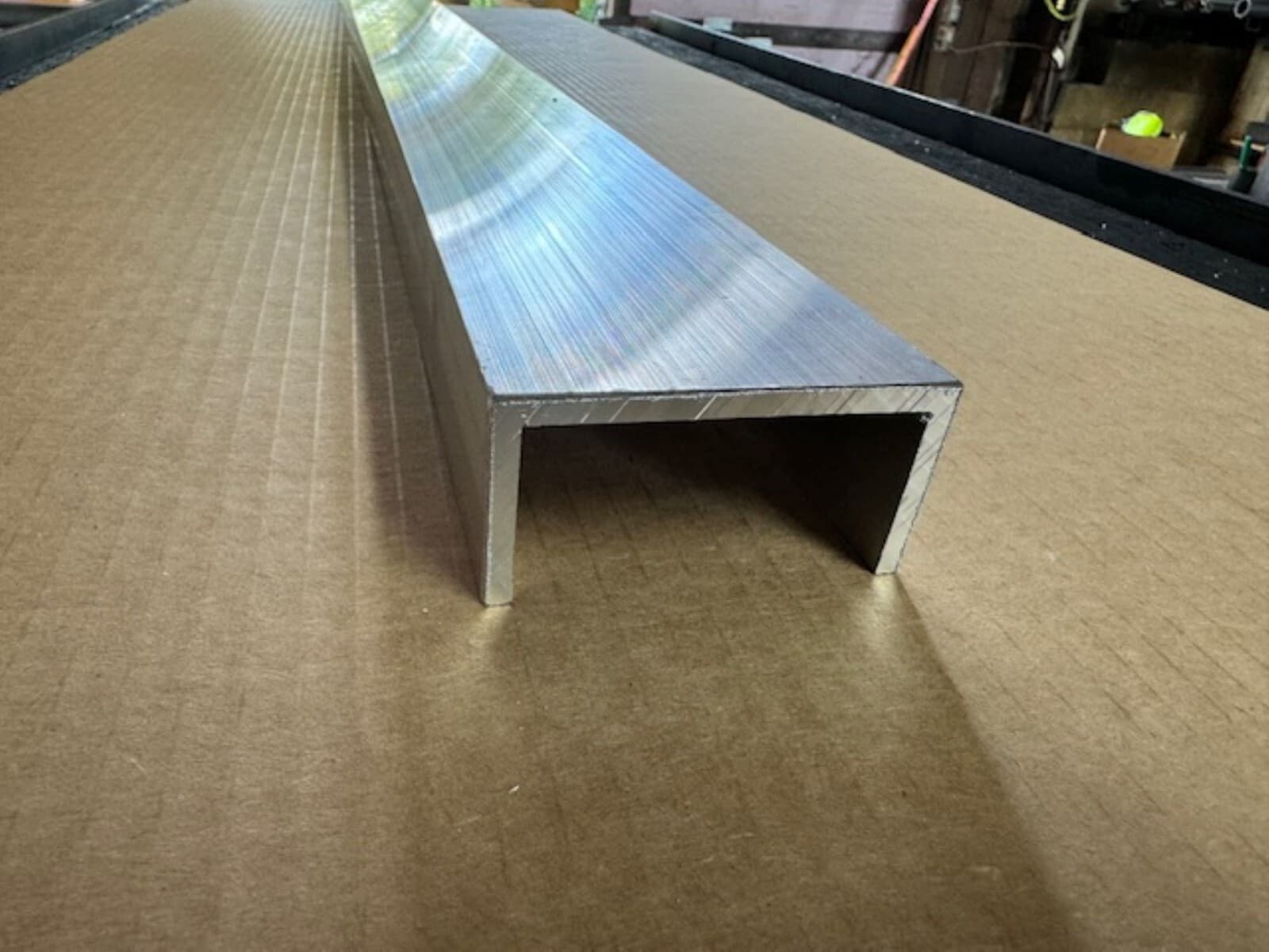 3/16" Aluminum Channel x 1.5 x 3", 6063-T52 Aluminum, 36 Inch Length 2