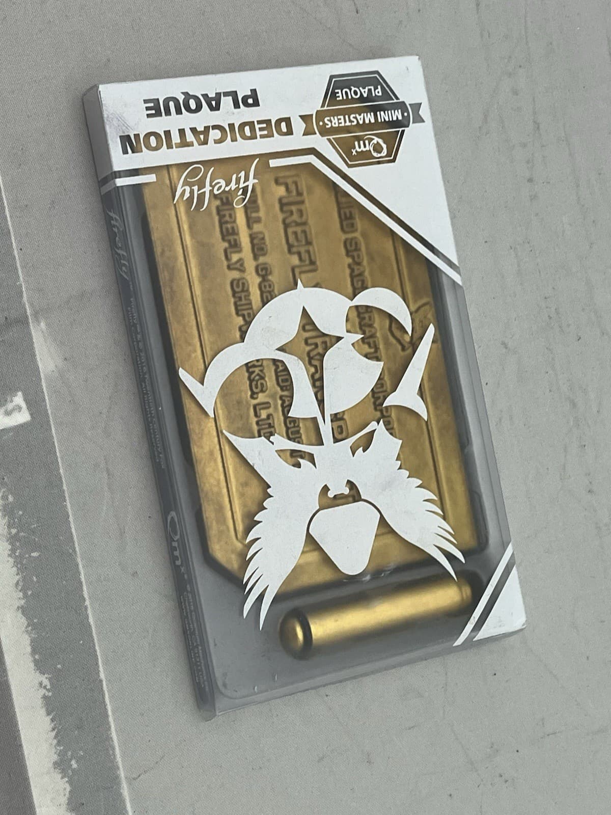 Firefly Transport Dedication Plaque QMx Mini Masters Metal Plaque 2016 See Pics 6