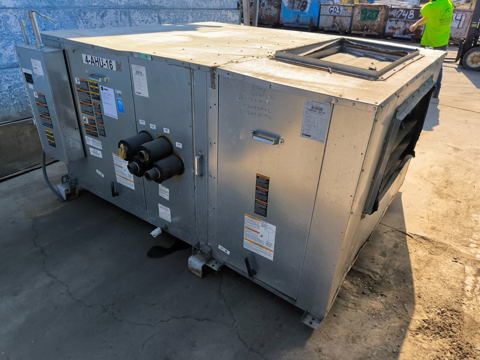 Trane LPC Air Handler Rooftop Mount Low Pressure Climate Changer 460 Volt 6