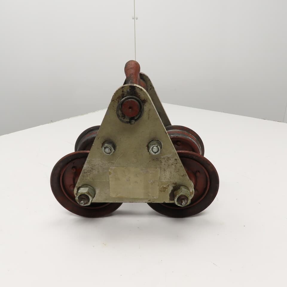 3 Ton Aluminum Frame Push/Pull Manual Hoist Beam Trolley 4" To 5-1/2" Flange 3