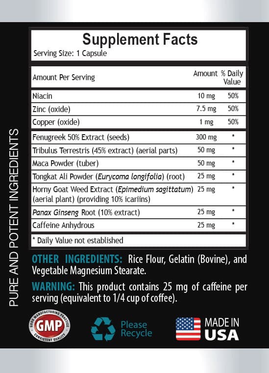 Male libido boost - LIBIDO BOOSTER FOR MEN - black maca root powder - 1 Bottle 2