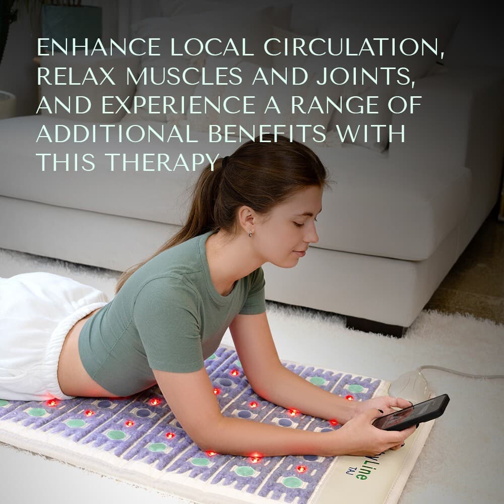HealthyLine TAJ Heating Mat Infrared Gemstones Photon PEMF Pain Therapy (60x24) 2