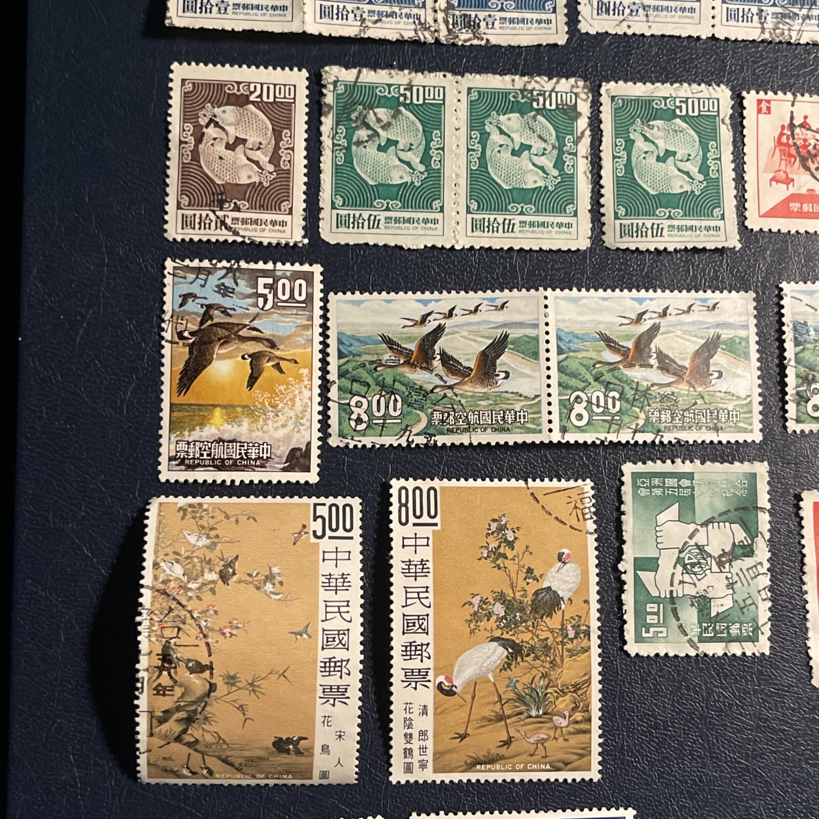 Taiwan 1968-1969 Used 23 Stamps, 1 Block Of 3, 3 Blocks Of 2, F/VF, See Photos 4