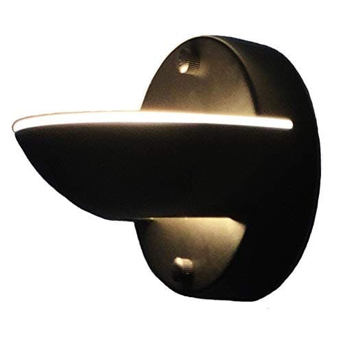 Led Wall Sconce Up Down Bowl Light Modern Art Moon Warm Lamp 10W for Black