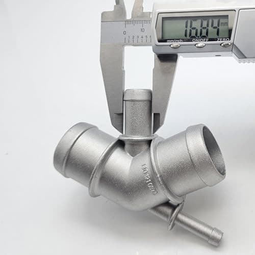 New Upper Radiator Cooling Coolant Cast Aluminum Water Distribution Pipe Hose  3