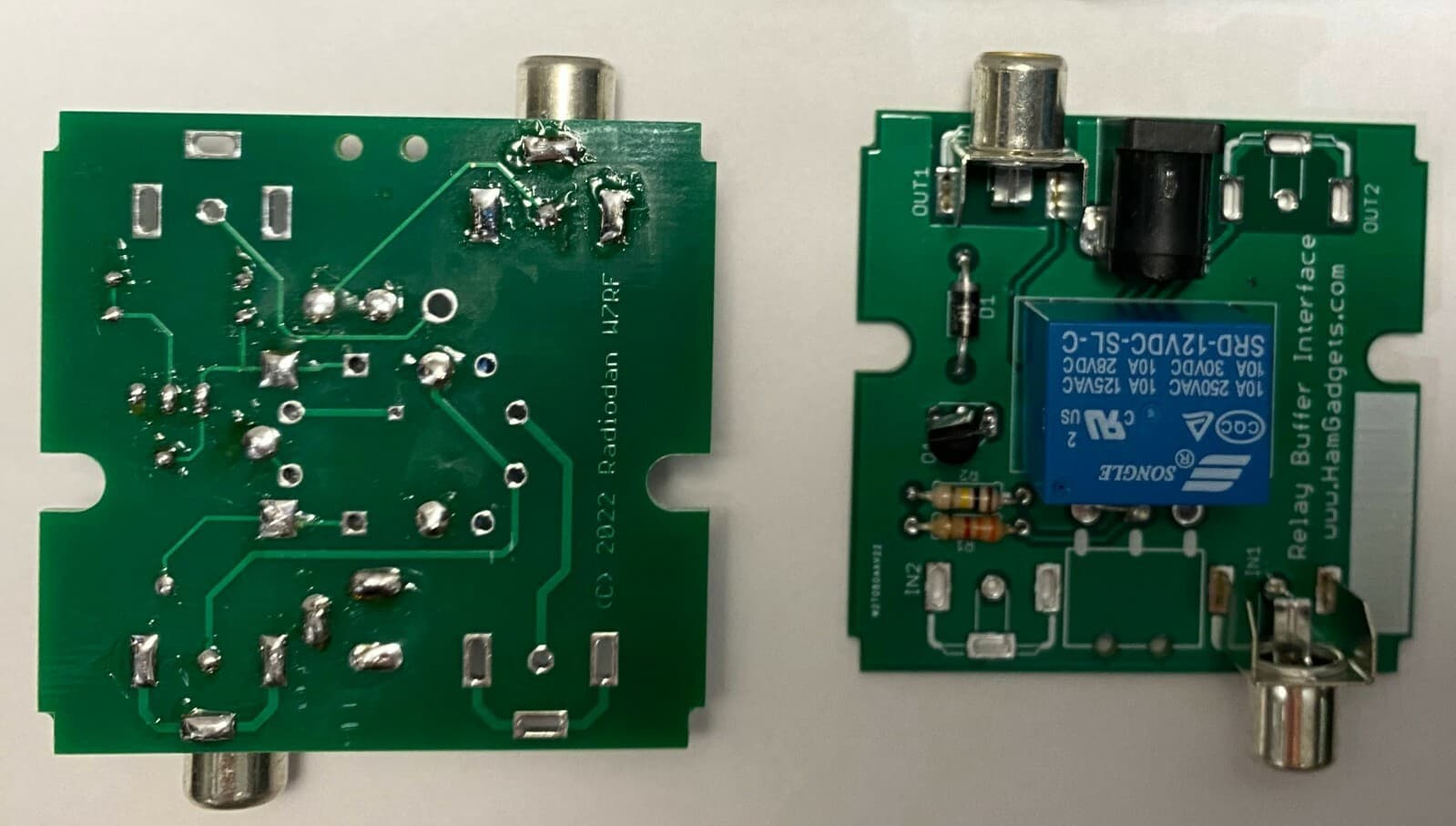 Amplifier keying relay buffer amateur radio interface RBI-1A, - YOU build KIT - 5