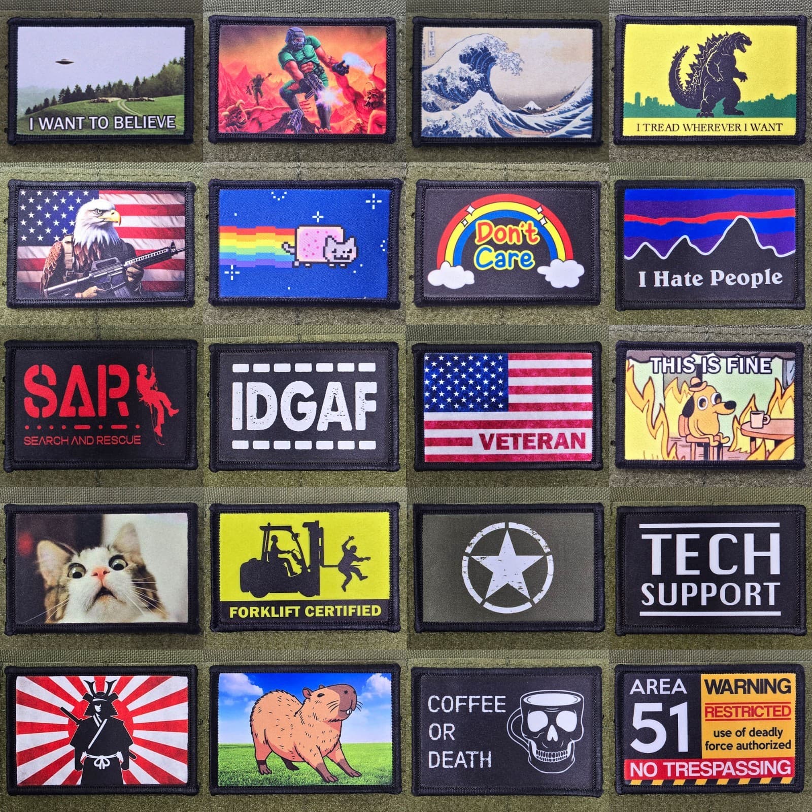 Gadsden Flag Beavis Patch Moral Tactical Are You Threatening USA Hook & Loop 3x2 6