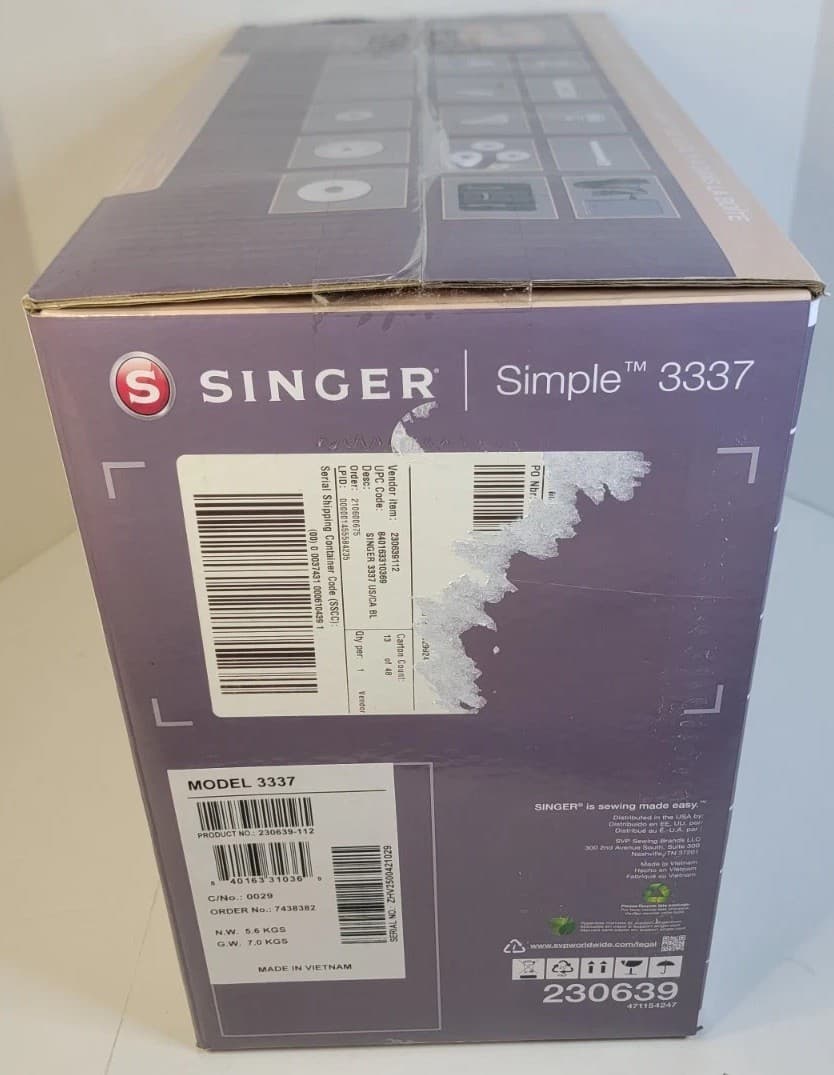 SINGER 3337 Special Edition Beautiful Blush Sewing Machine | 29 Stitches, 108 Ap 2