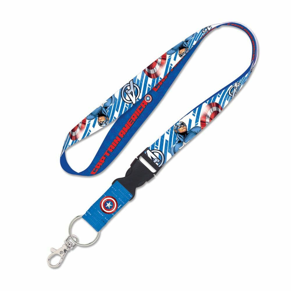 CAPTAIN AMERICA MARVEL AVENGERS LANYARD DETACHABLE BUCKLE NEW WINCRAFT 🗽