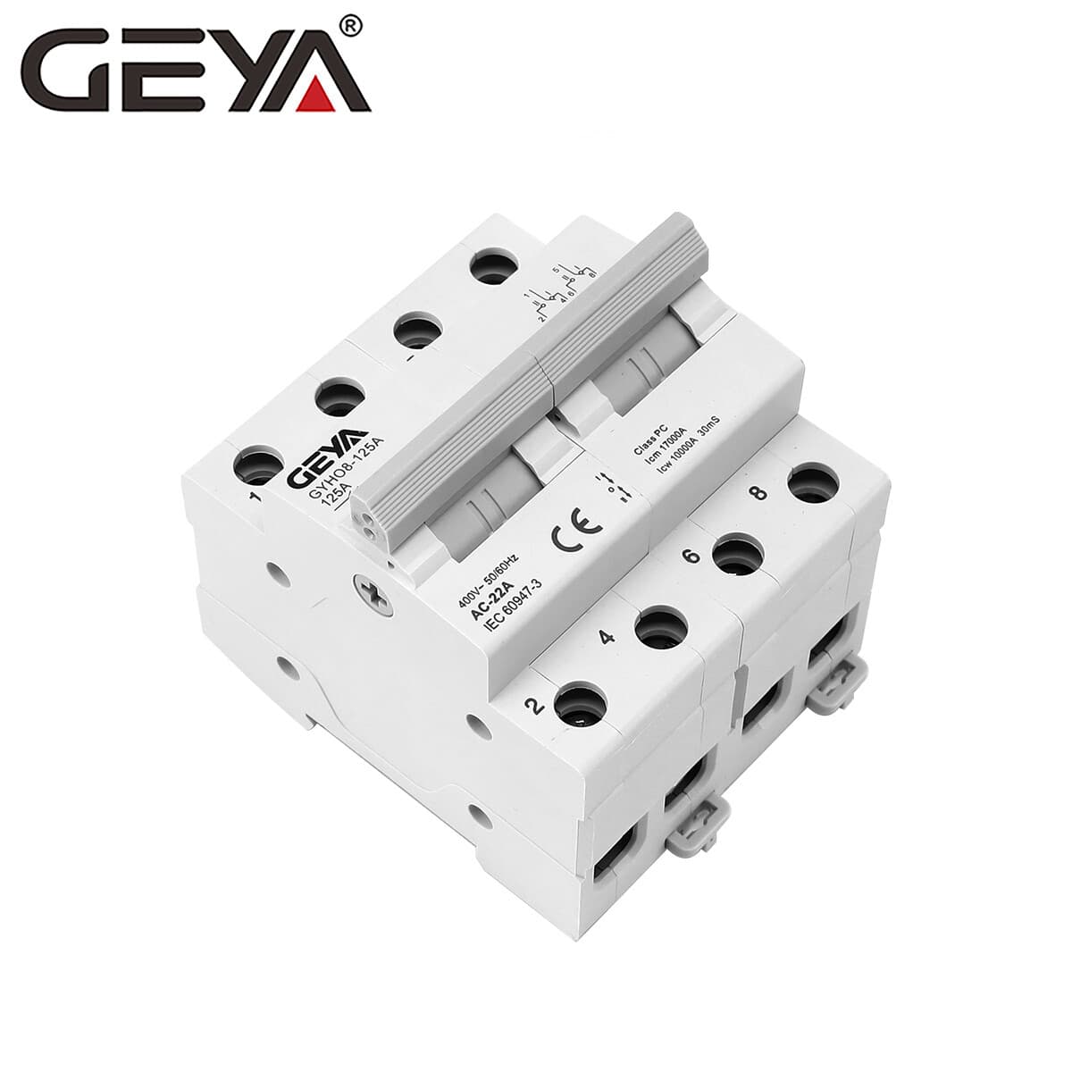 GEYA Manual Changeover Transfer Switch 2P 100A Dual Power 400V Grid & Generator 5
