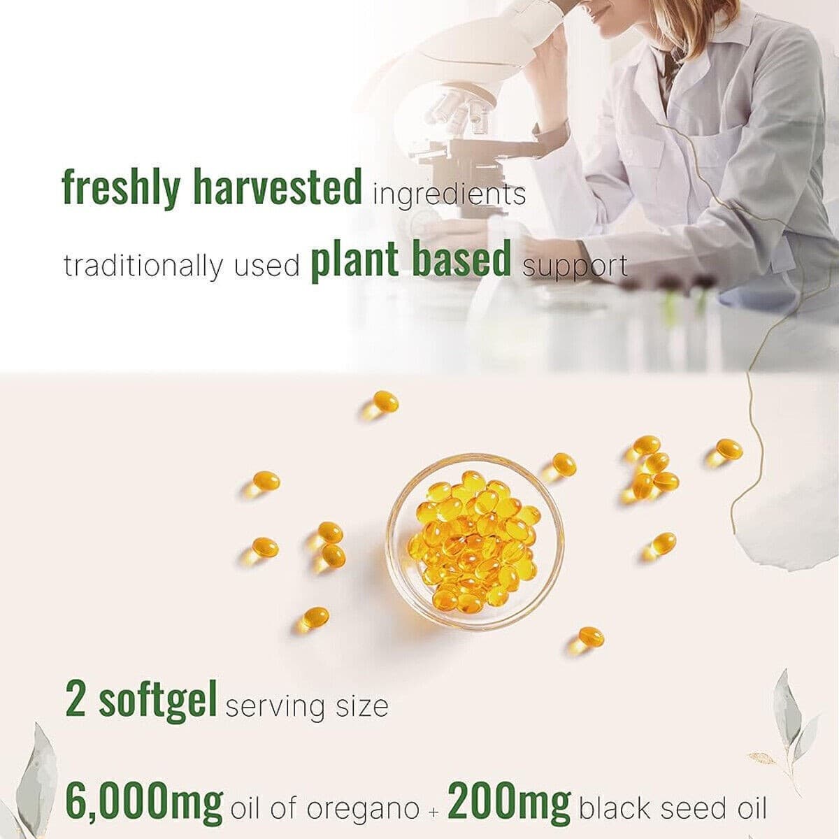 Ingredients Oil of Oregano 300 Softgels Formulated with Black Seed Oil Strengths 4