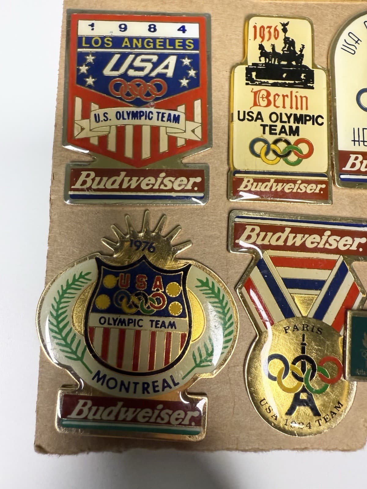 Budweiser 1996 Olympic Commemorative Pin Set - Vintage Collectible ￼￼ 4