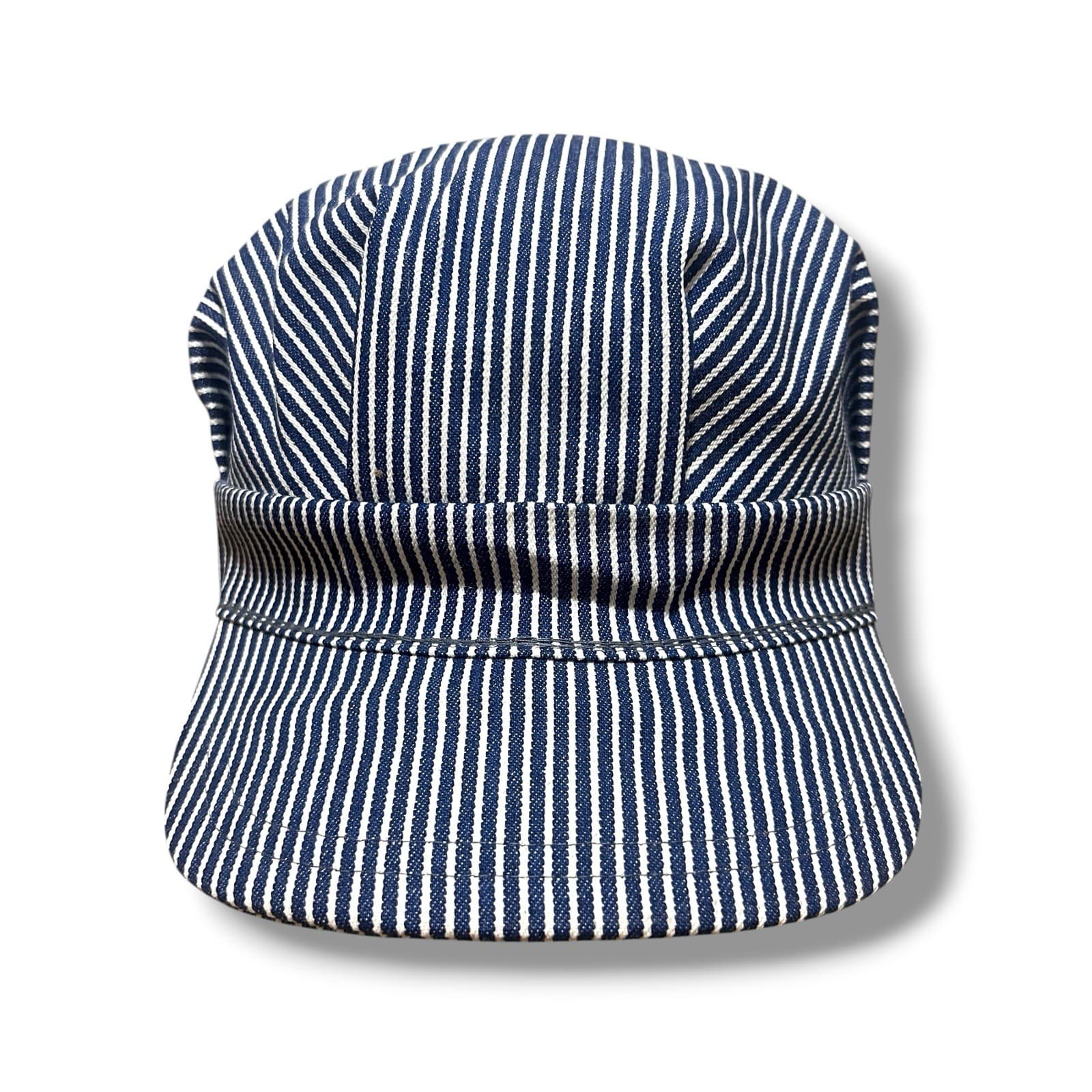 Vintage Train Engineer Hat Railway Utility Cap Sanforized 7 1/2 Conductor USA 2