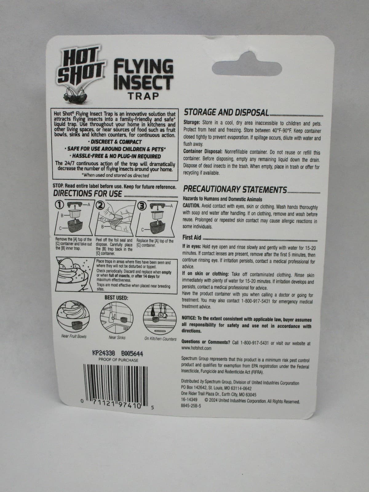 Hot Shot Flying Insect Trap Discreet Captures House & Fruit Flies (4 Traps) 3