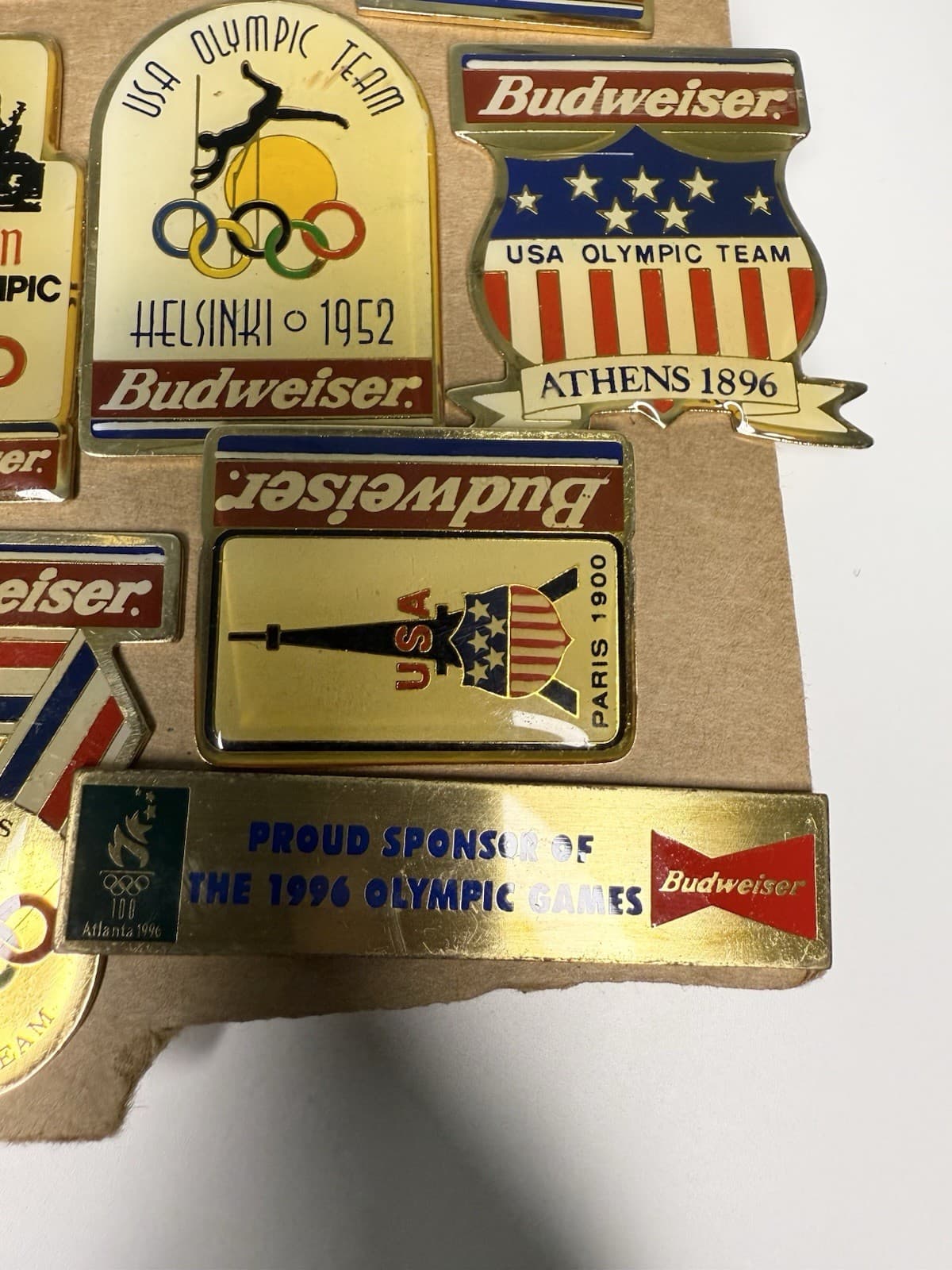 Budweiser 1996 Olympic Commemorative Pin Set - Vintage Collectible ￼￼ 5