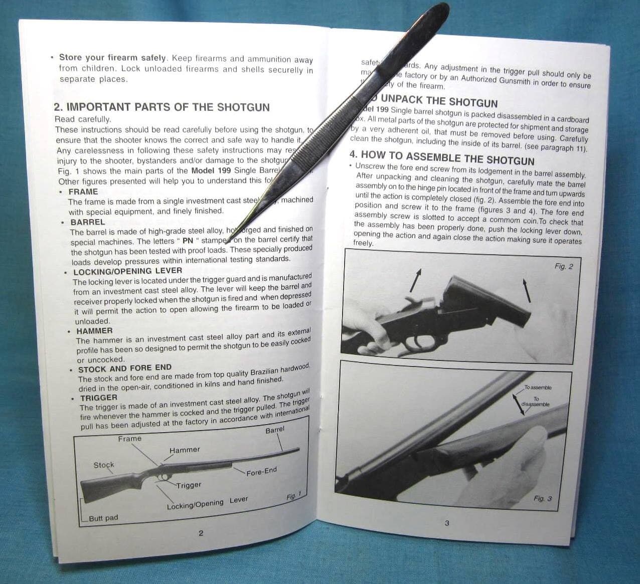 MagTech Single Barrel Model 199 Shotgun Owners Manual 2