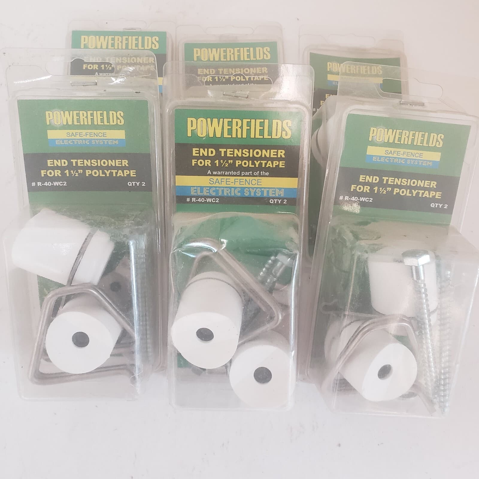 1 pack of 2 - POWERFIELDS R-40-WC2 1.5" POLY TAPE END TENSIONER. NEW in Package 6