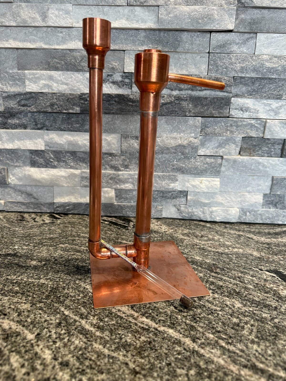 Handcrafted Copper Proofing Parrot Heads for Air Still With Alcohol Hydrometer 5