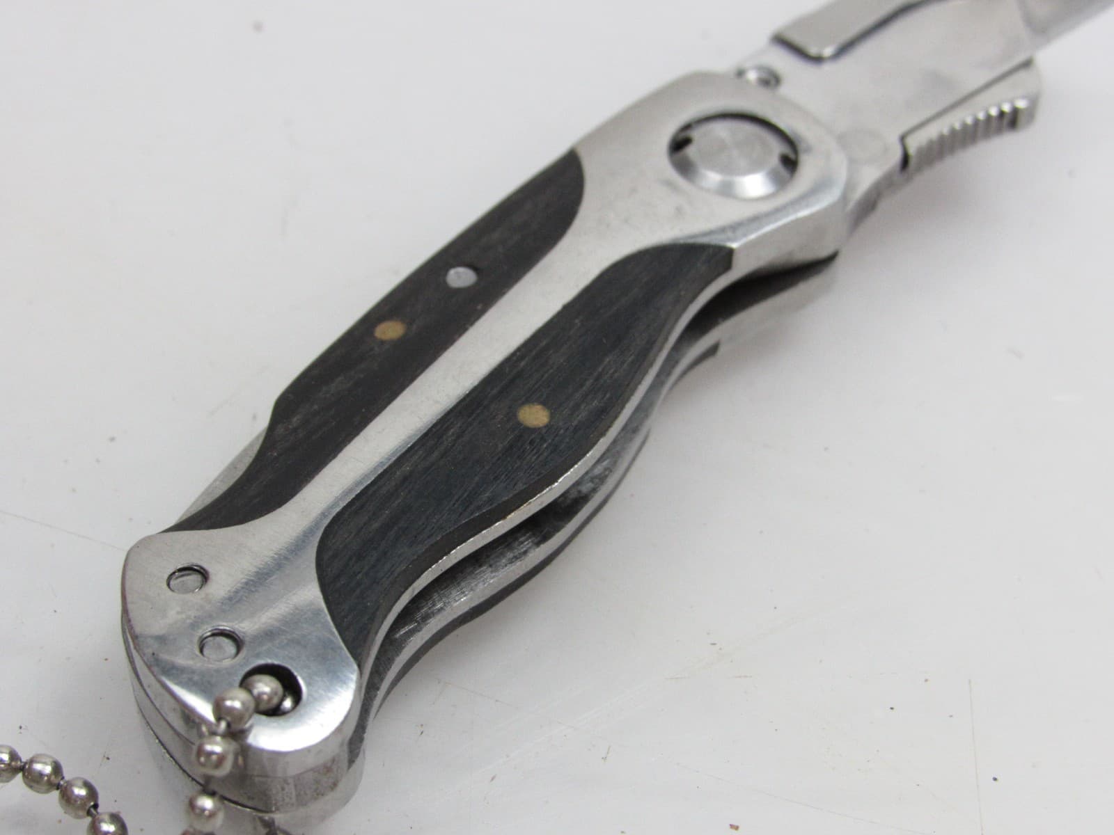 Vintage Craftsman Wood Handle Razor Blade Pocket Knife Folding Replaceable Blade 4