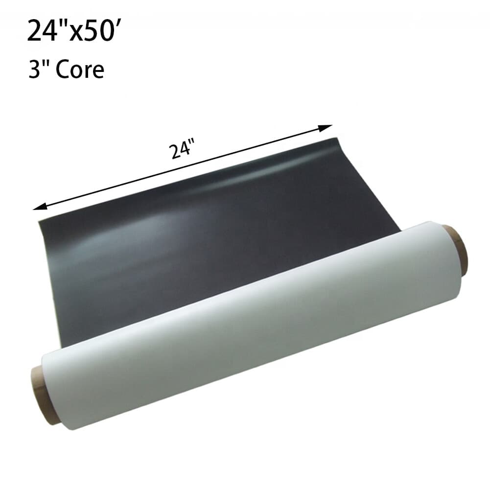 24 in x 40 ft Printable Magnetic Vinyl Roll，Matte - for Eco-Solvent Latex UV Ink 2