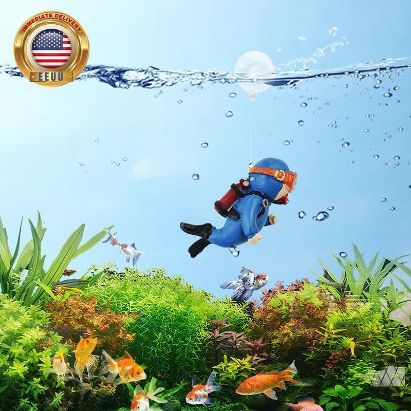 2 Pack Floating Fish Tank Decorations, Aquarium Decorations, Floating Device Fis 3