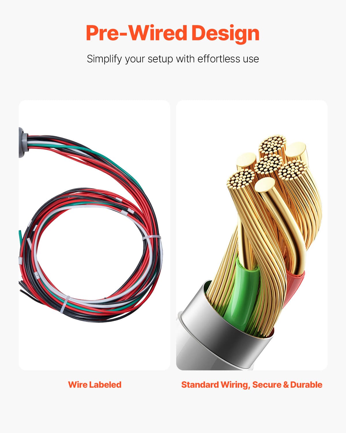 VEVOR Manual Transfer Switch 50A Generator Transfer Switch Kit NEMA 3R 12500W 5