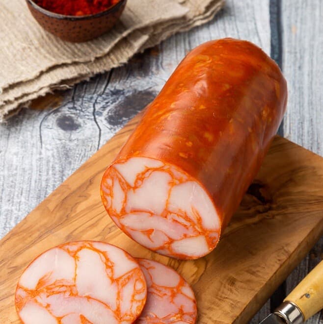 25 cnt Sausage Casing 2.2 x 20 Inch for Summer Sausage, Clear, Clipped with Loop 3