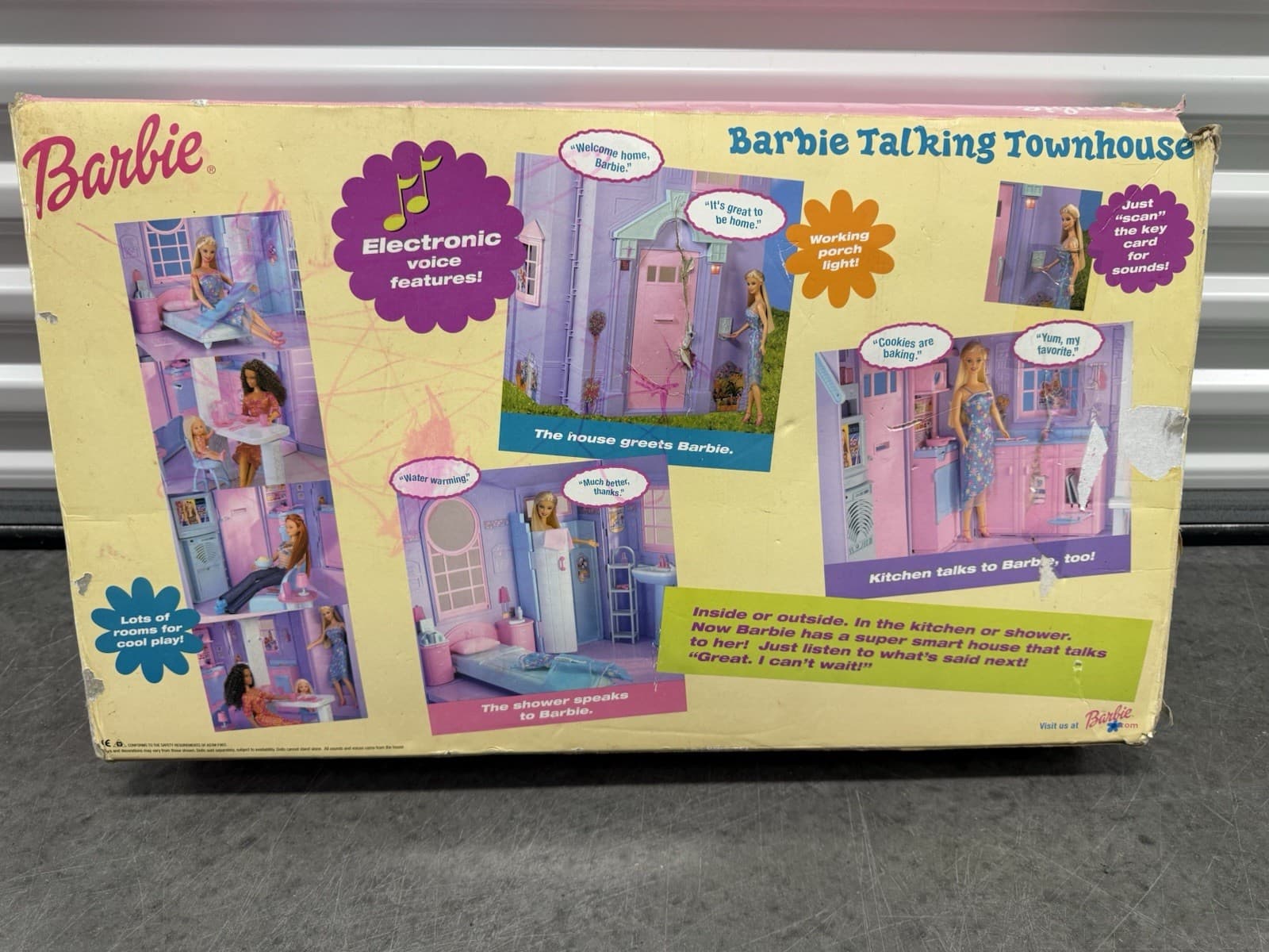 Barbie Talking Townhouse Mattel 2002 In Box 4