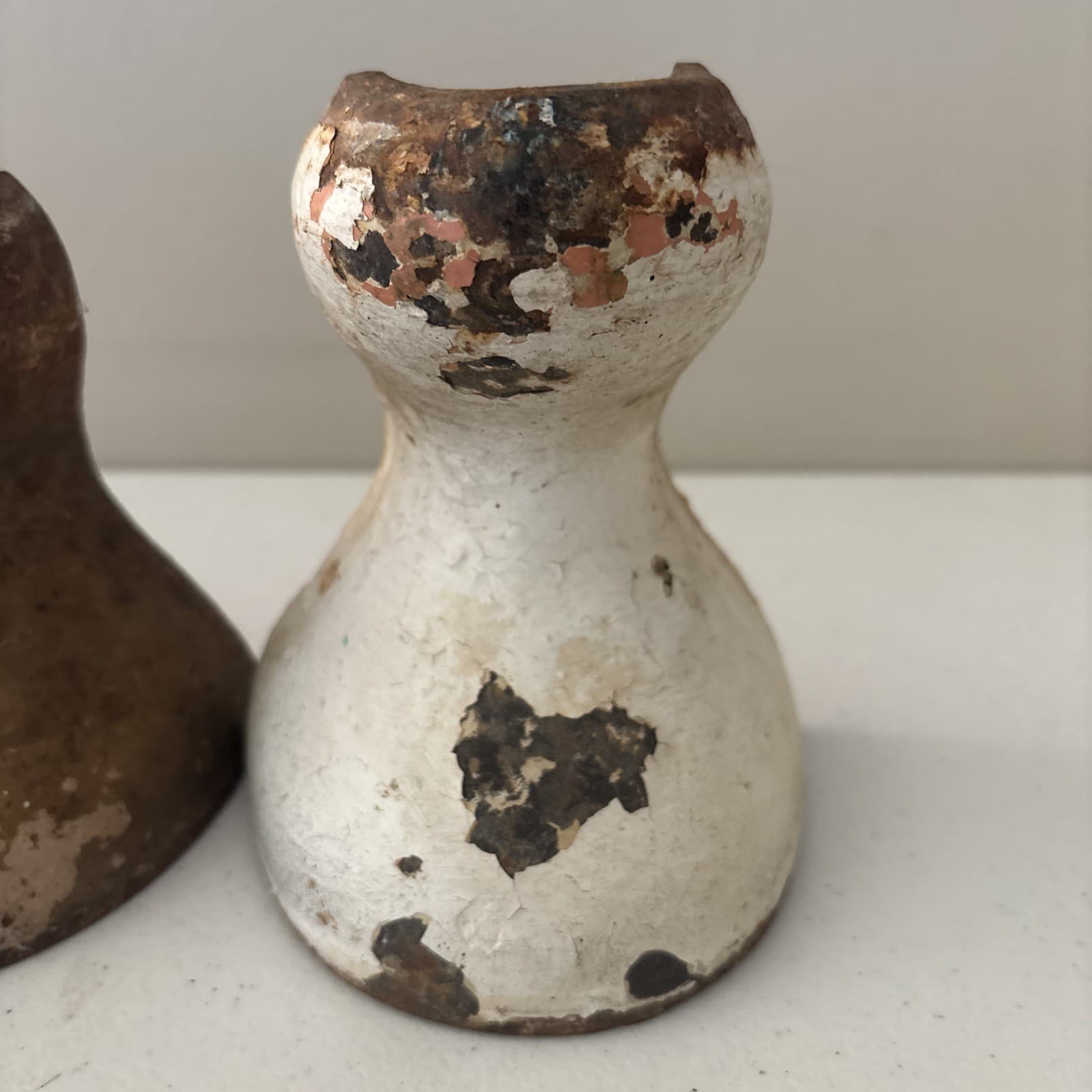 Set of 4 Antique Cast Iron Ball Feet for Bathtub 5 1/4 & 5 3/4 5