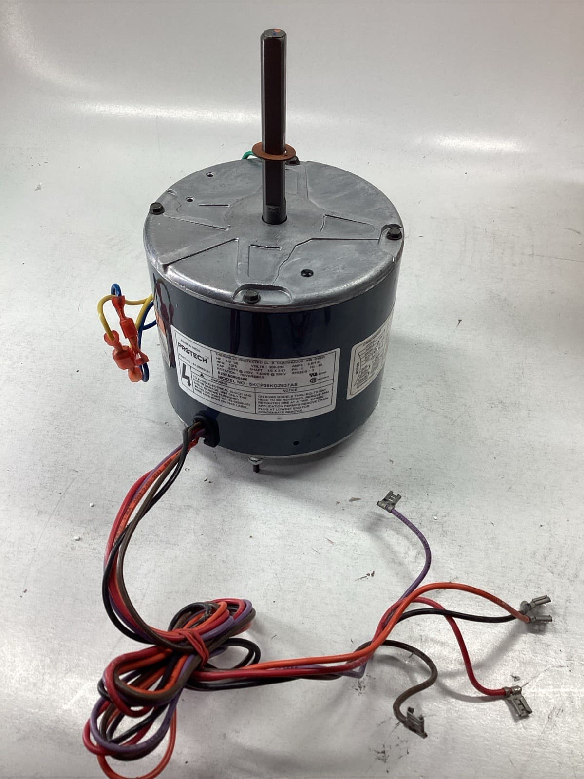 PROTECH 51-23053-21 Condenser Fan Motor 1/3HP 2