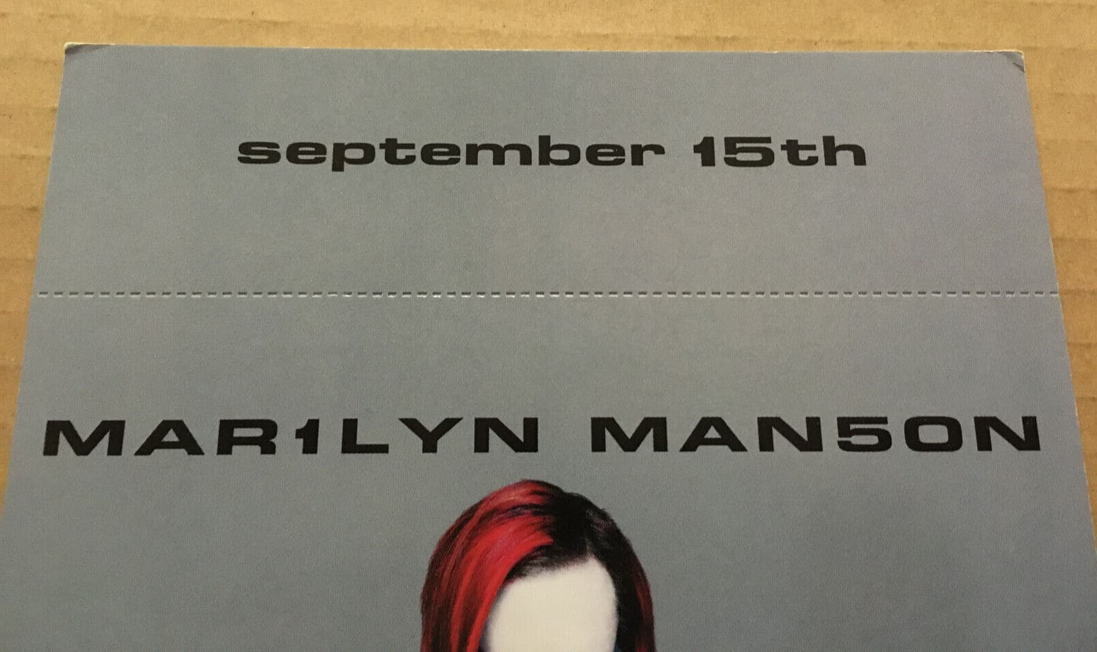 MARILYN MANSON Vintage 1998 PROMO CARDSTOCK PAPER COUNTER DISPLAY of Animals CD 2